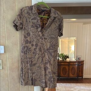 James Perse Floral Short Sleeve Dress